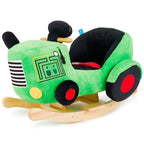 Gyngedyr traktor i plysj fra 9 mnd forfra