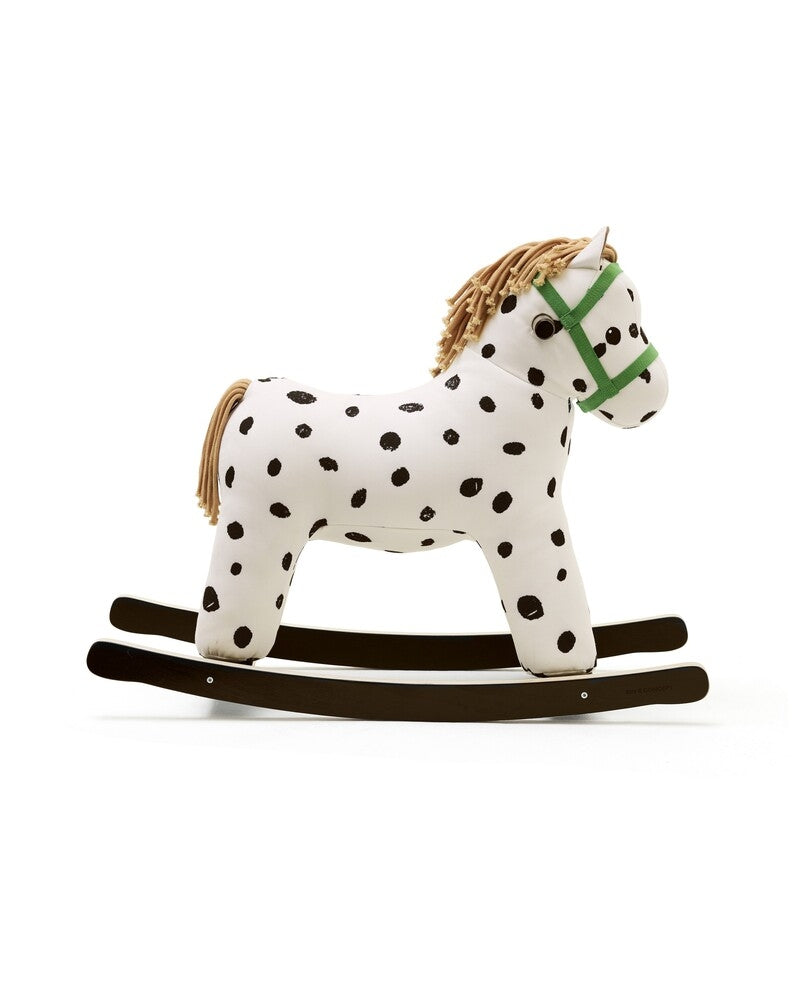 Gyngehest Pippi prikket design - Kids Concept forfra
