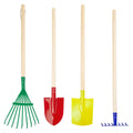 Hageredskapssett 4 deler med spade, rive og rake small foot for barn