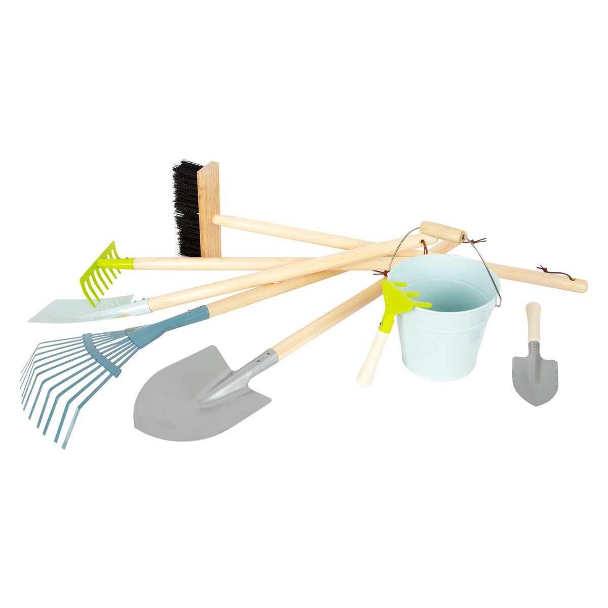 Hageredskapssett 8 deler med spade, rake - small foot for barn