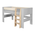 Halvhøy seng sett "Loft" Flexi Grow 90x200 cm underside med oppbevaringsplass