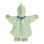 Detaljbilde av hånddukke dino Rexi fleece og jersey 32 cm