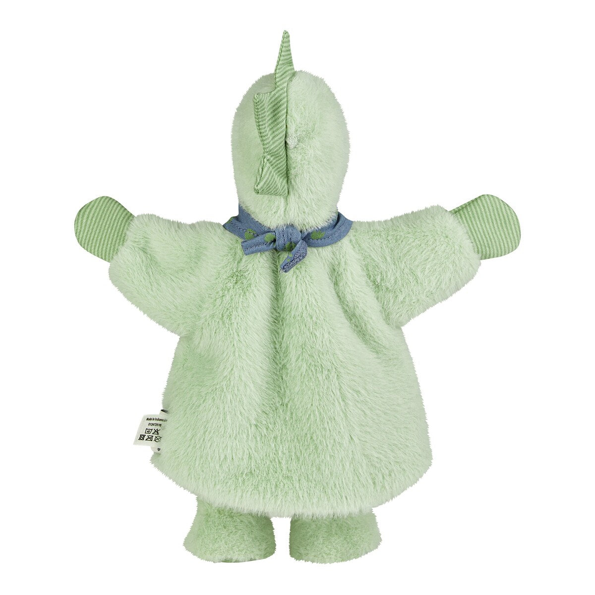 Detaljbilde av hånddukke dino Rexi fleece og jersey 32 cm