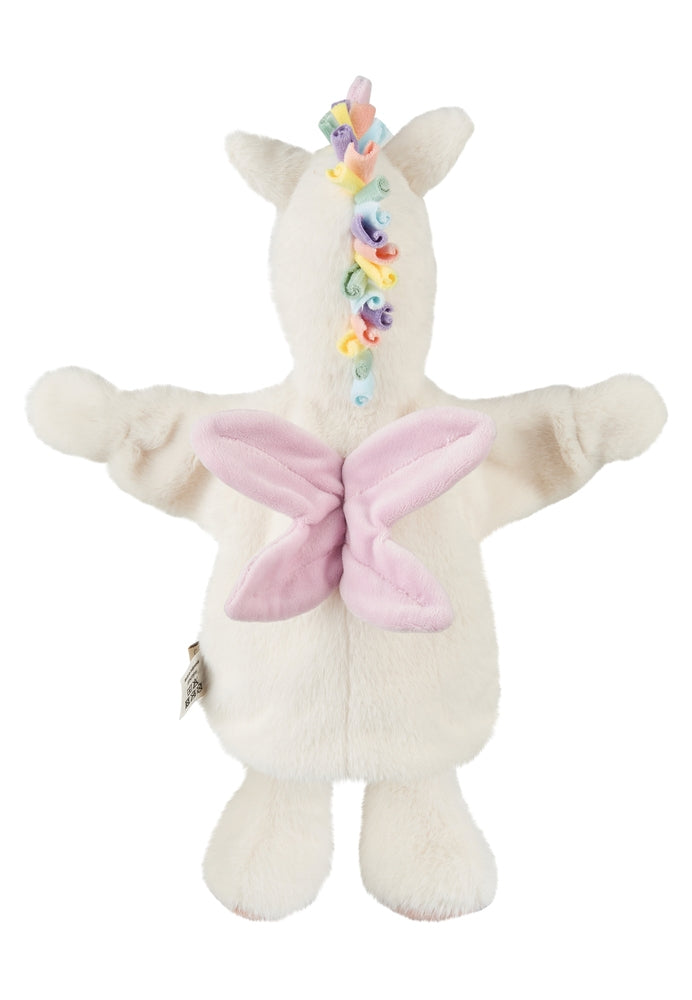 Hånddukke enhjørning 32 cm, polyester - Sterntaler bakside