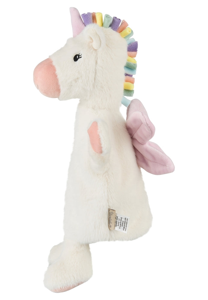 Nærbilde av Hånddukke enhjørning 32 cm, polyester - Sterntaler stoff