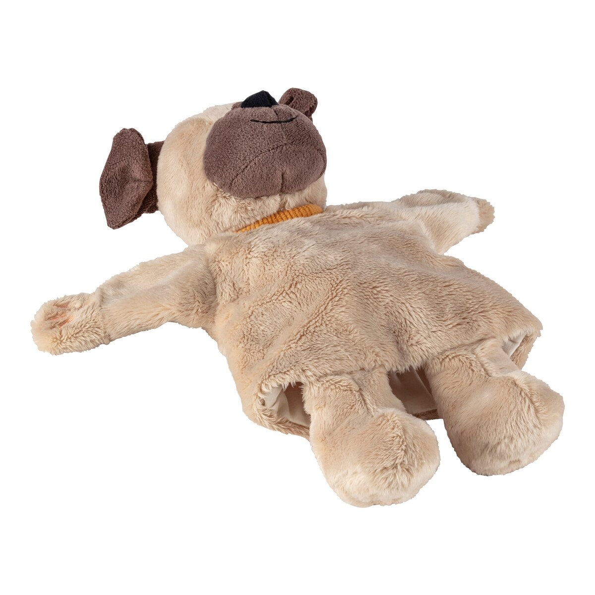 Hånddukke hund plysj 34 cm side
