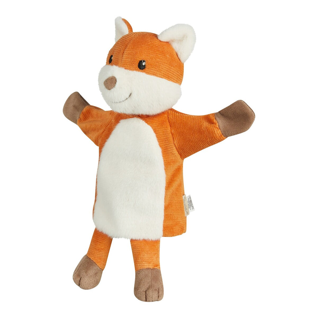 Hånddukke rev Filou fleece og kordfløyel 31 cm forfra