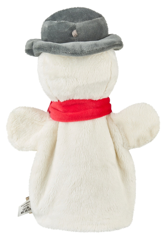 Hånddukke snømann 27 cm polyester Sterntaler bakside