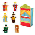 Hånddukker 6 deler klassiske figurer for dukketeater detalj