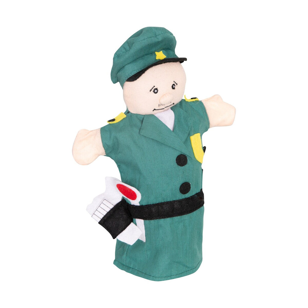 Hånddukker 6 deler klassiske figurer for dukketeater politimann