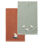 Håndkle 2-pack 30 x 50 cm med andemotiv, Edda - Sterntaler forfra