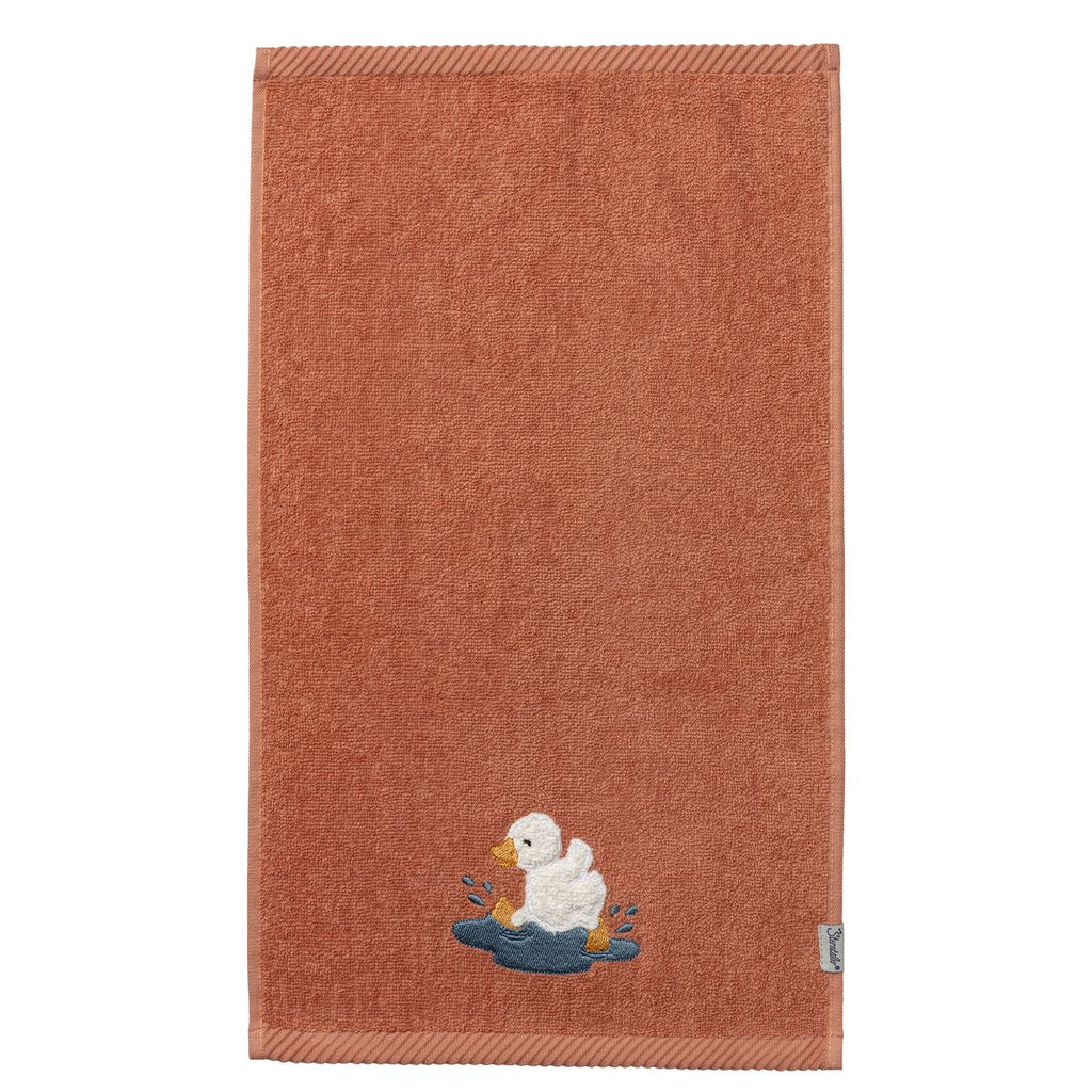 Detalj av andemotiv på Håndkle 2-pack 30 x 50 cm med andemotiv, Edda - Sterntaler