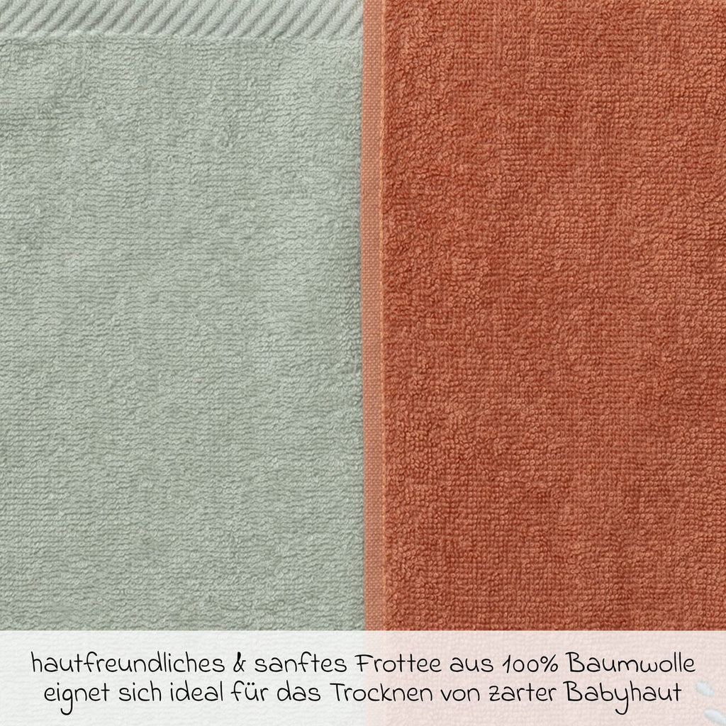 Montert Håndkle 2-pack 30 x 50 cm med andemotiv, Edda - Sterntaler på stellebord