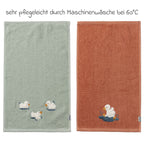 Pakke med to håndklær Håndkle 2-pack 30 x 50 cm med andemotiv, Edda - Sterntaler