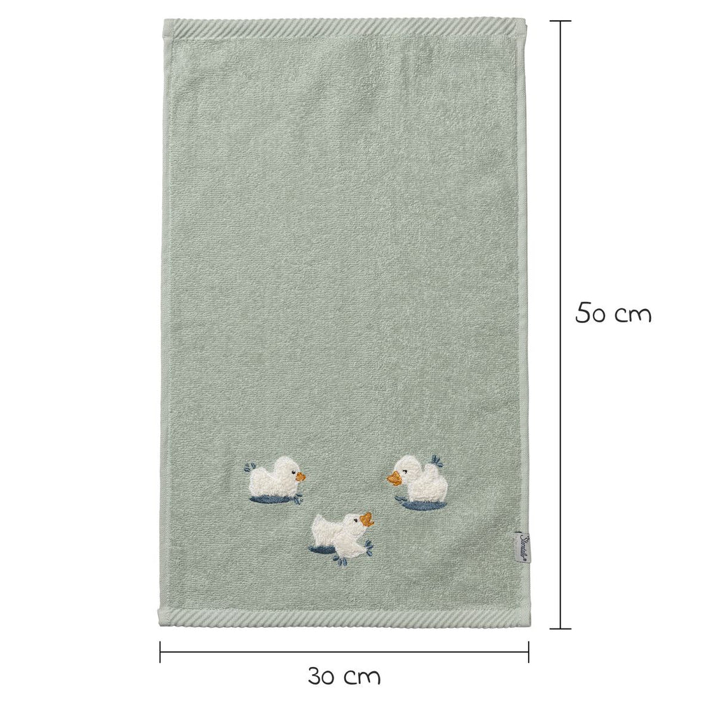 Håndkle 2-pack 30 x 50 cm med andemotiv, Edda - Sterntaler i bruk