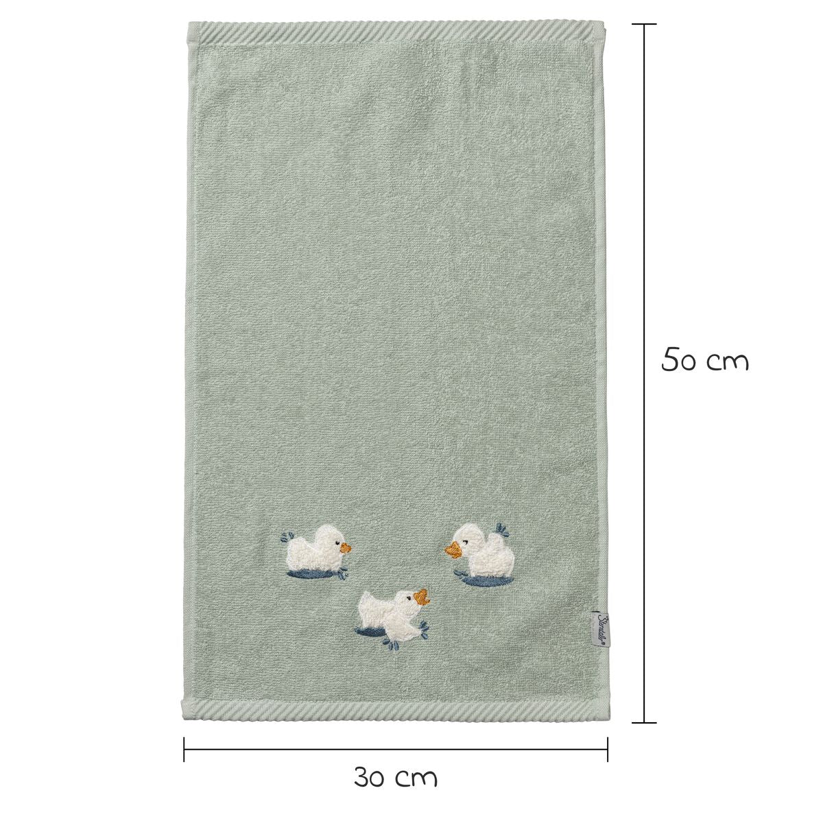 Håndkle 2-pack 30 x 50 cm med andemotiv, Edda - Sterntaler i bruk