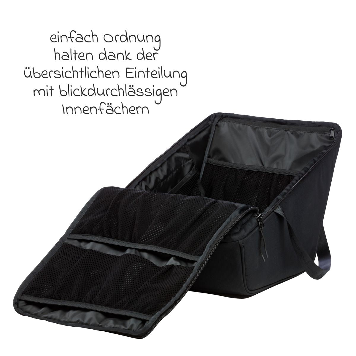 Detalj av nettlommer på Handleveske Citybag til Mono 3, Mono 4 og Pro, svart