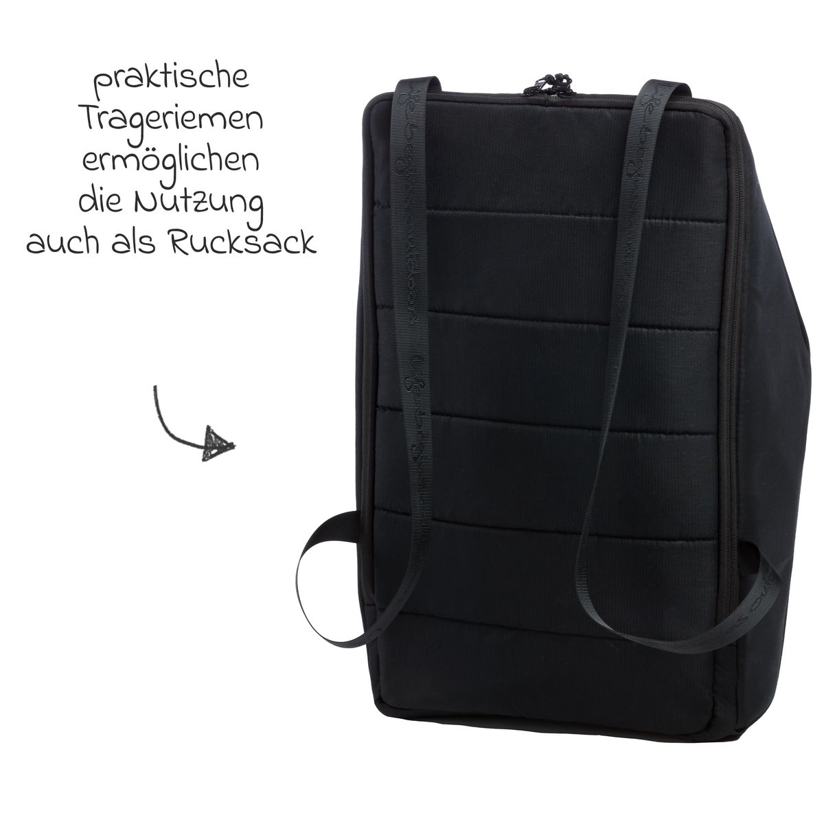 Handleveske Citybag til Mono 3, Mono 4 og Pro, svart montert på barnevogn