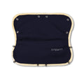Håndvarmer i lammeskinn for barnevogn navy blue front