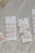 Detaljbilde av Hårspenne sett med 4 stk Summer Hearts - Leevje
