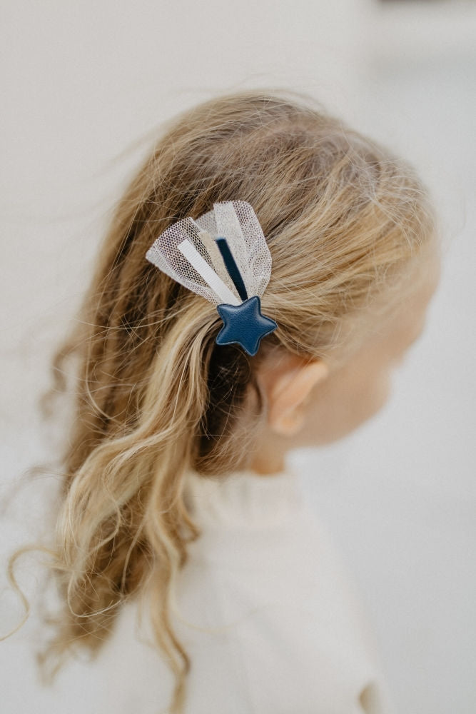 Detaljbilde av Hårspenner og strikker Shooting Star Mix navy - Leevje