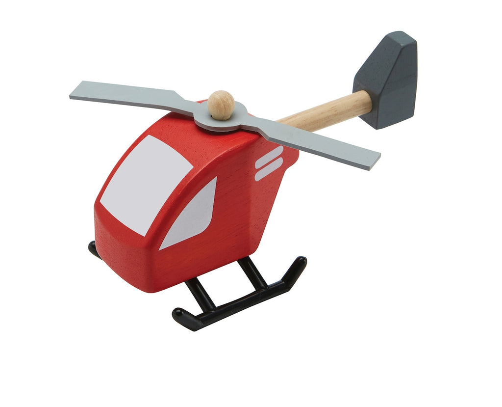 Helikopter i gummitreverk 12,6 cm bakside