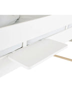 Bakside av Hengehylle for høyseng EVEREST MDF 50x22 cm med metalloppheng
