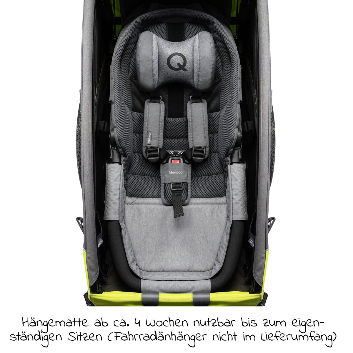 Baksiden av Hengekøye Plus med sikkerhetsramme for babytransport