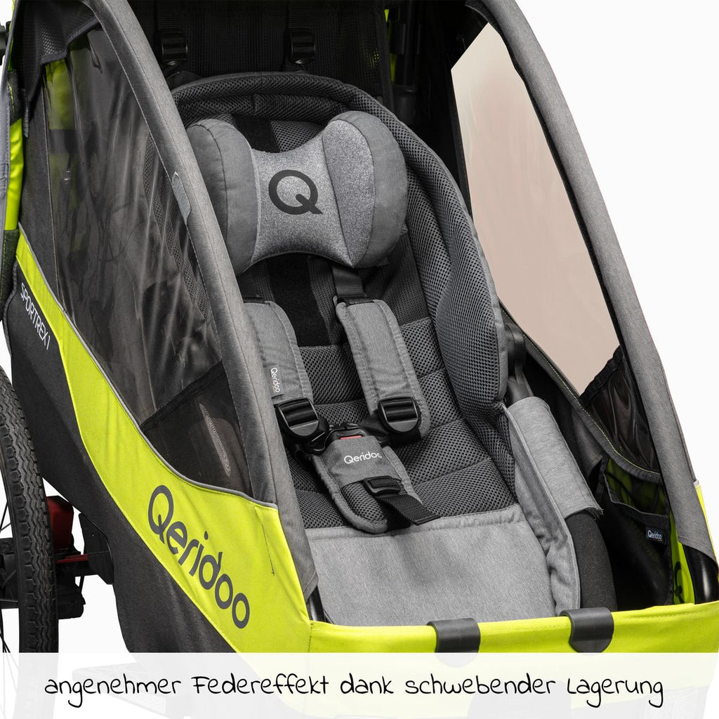 Detalj av aluminiumsramme på Hengekøye Plus med sikkerhetsramme for babytransport