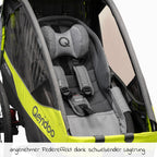 Detalj av aluminiumsramme på Hengekøye Plus med sikkerhetsramme for babytransport