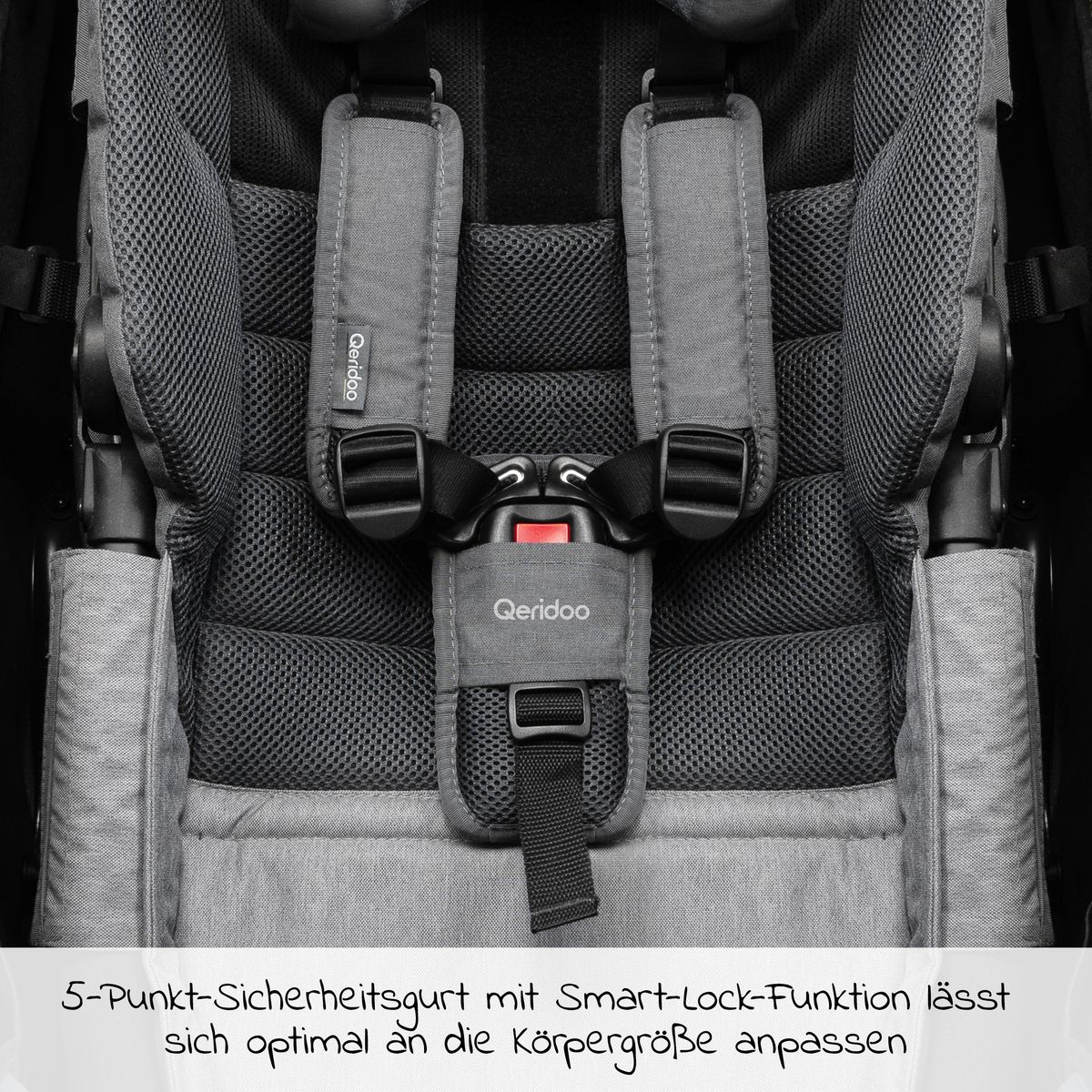 Hengekøye Plus med sikkerhetsramme for babytransport med polstring