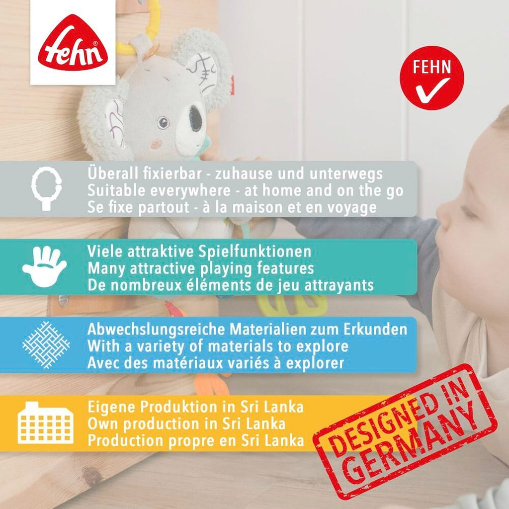 Hengeleke aktivitetsdovendyr med biteleke 22 cm med raslepapir