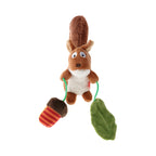 Hengeleke ekorn i plysj for babystol bakside