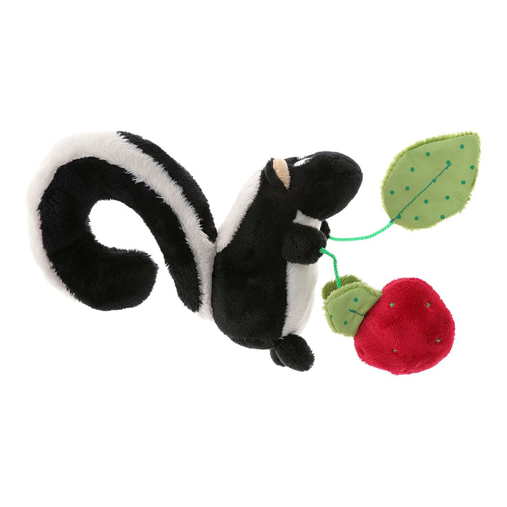 Nærbilde av rassel på Hengeleke stinkdyr med rasle og knitreblad