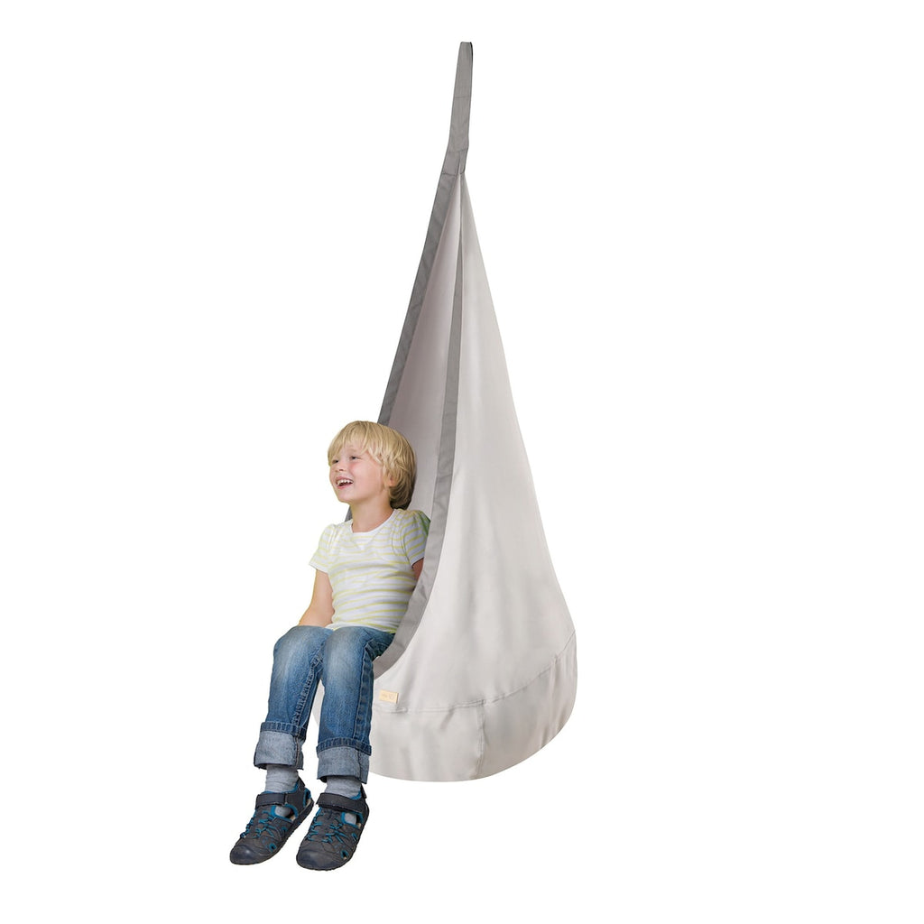 Hengesekk for barn 160 cm med oppblåsbar pute fra siden