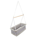 Hengevugge safe asleep® med mesh-stoff i canvas forfra