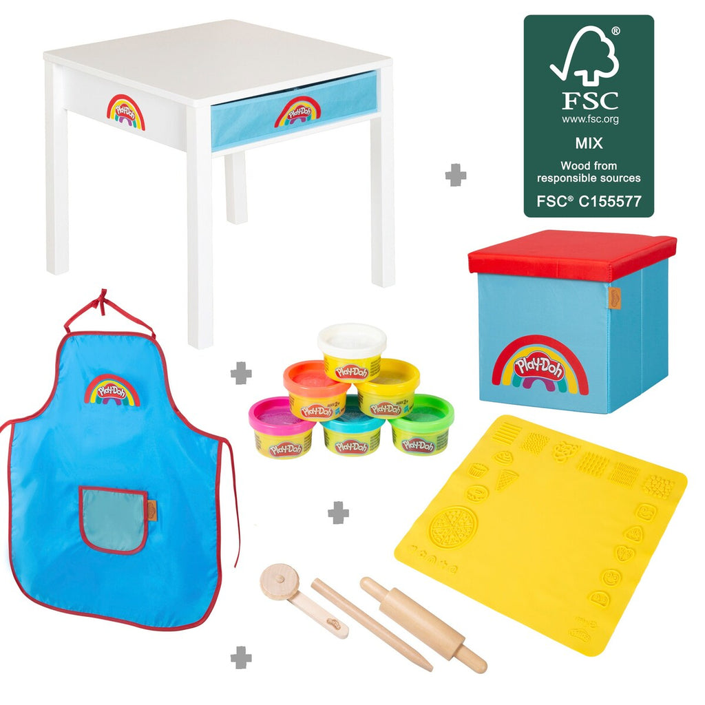 Detalj av Hobbybord for barn roba x Play-Doh FSC-tre silikonmatte