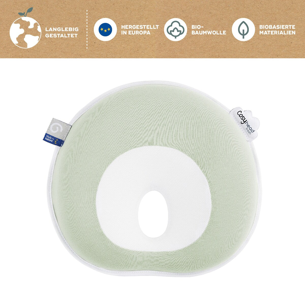 Hodepute Cosyhead Fresh bakside med rutschfeste
