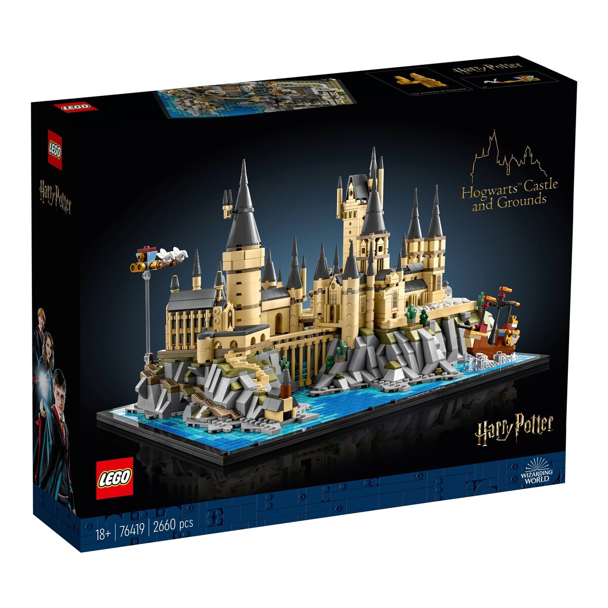 Hogwarts™ slott med slottsområde 76419 forfra