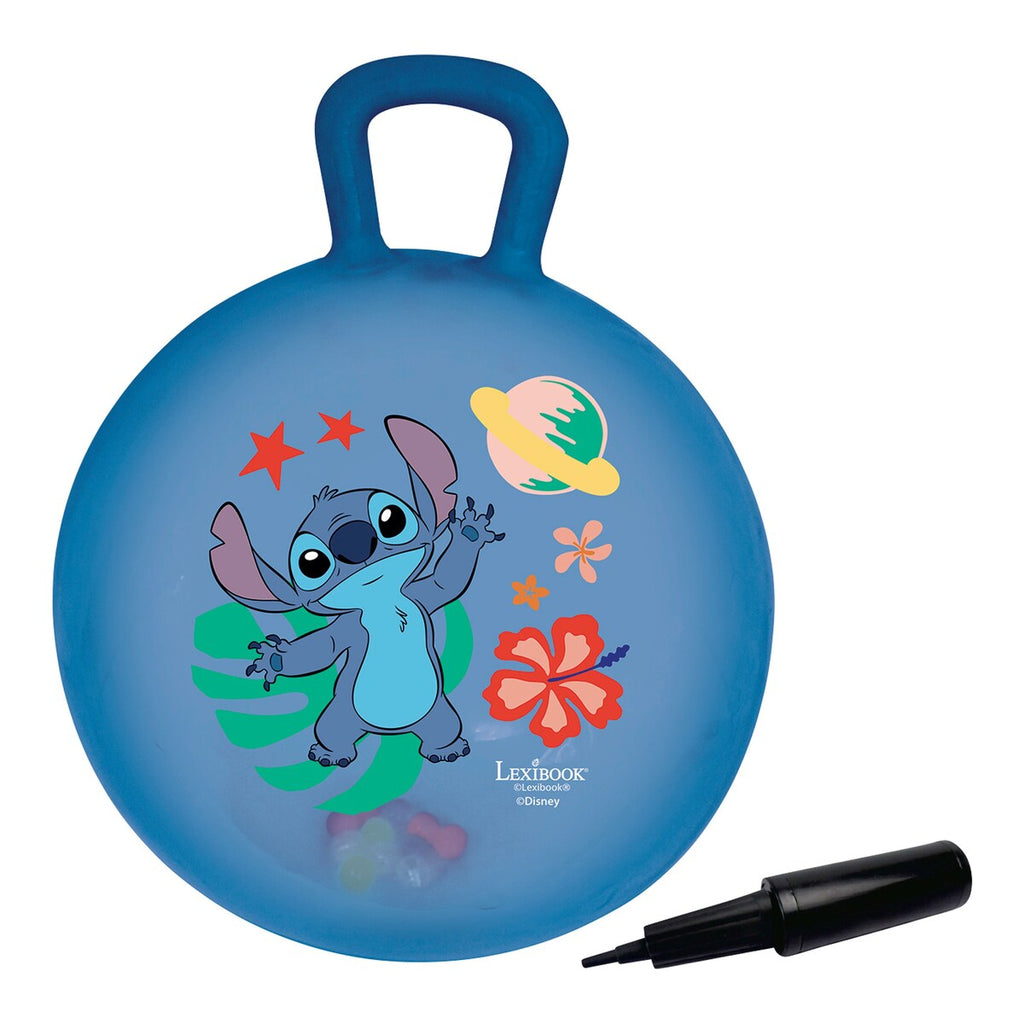 Hoppeball med lyseffekt Disney Stitch 45 cm forfra