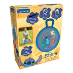 Montert hoppeball med lyseffekt Disney Stitch 45 cm med ergonomisk grep