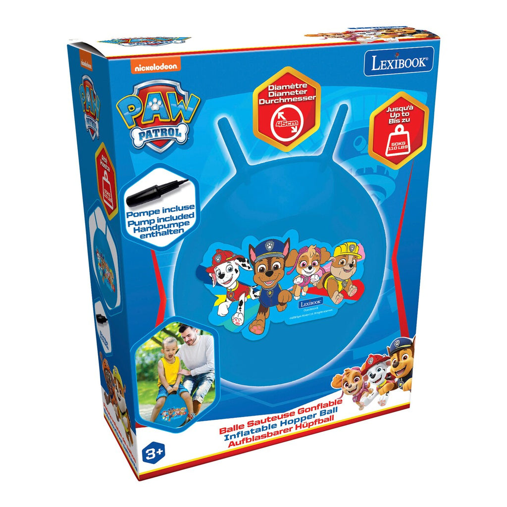 Montert Hoppeball Paw Patrol 45 cm klar til bruk