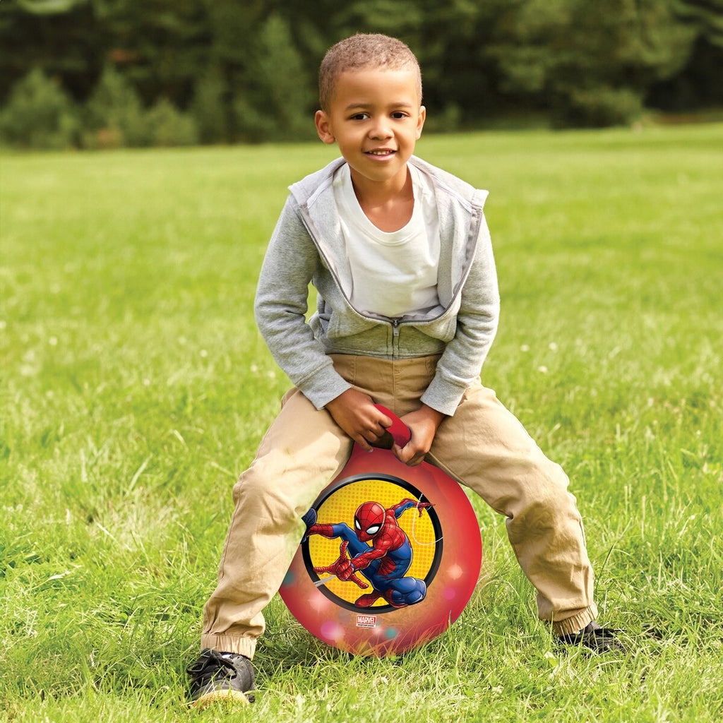 Hoppeball med lyseffekt Spider-Man 45 cm bakside