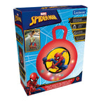Hoppeball med lyseffekt Spider-Man 45 cm montert og klar til bruk