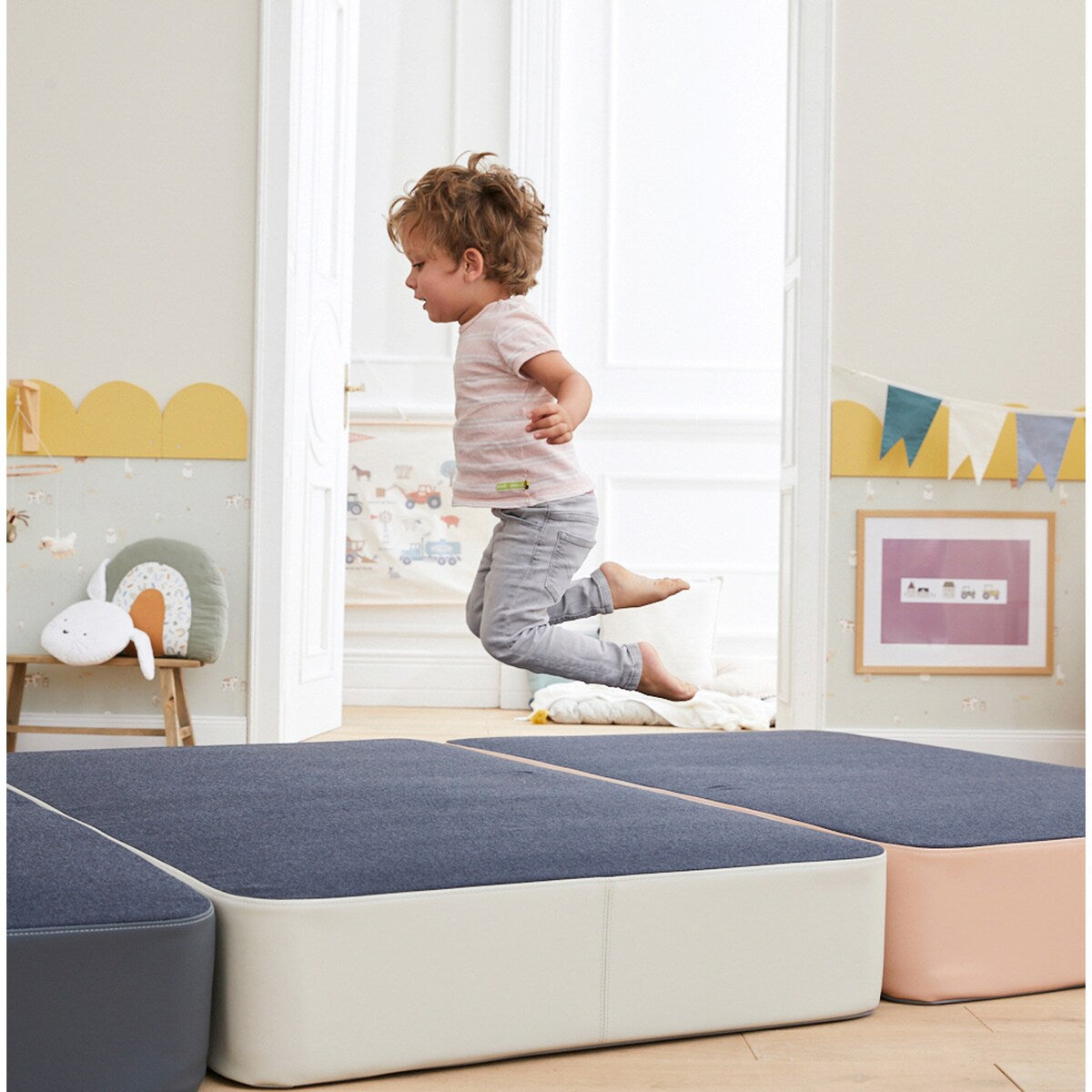 Hoppemadrass XL med fjærkjerne 140 x 90 x 21 cm - solini