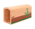 Høy tunnel i tre for togbane 23,4 cm - BRIO World forfra