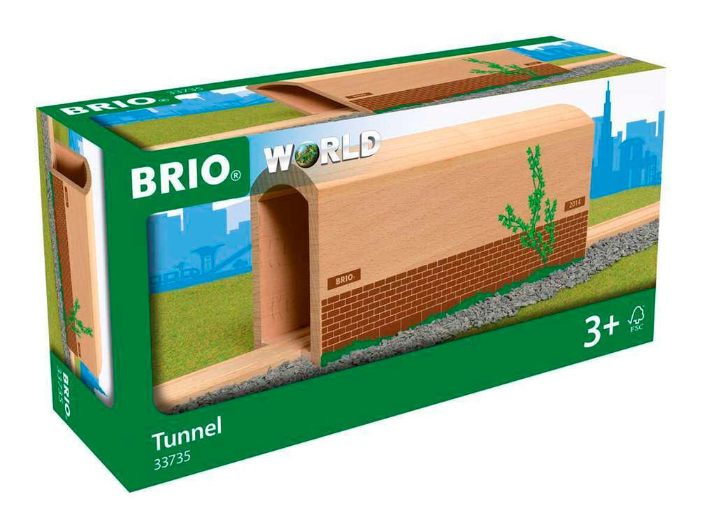 Høy tunnel i tre for togbane 23,4 cm - BRIO World detalj