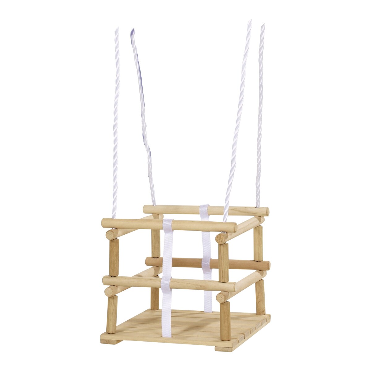 Huskestol med sprosser i bjørketre fra 1 år 30x30 cm forfra