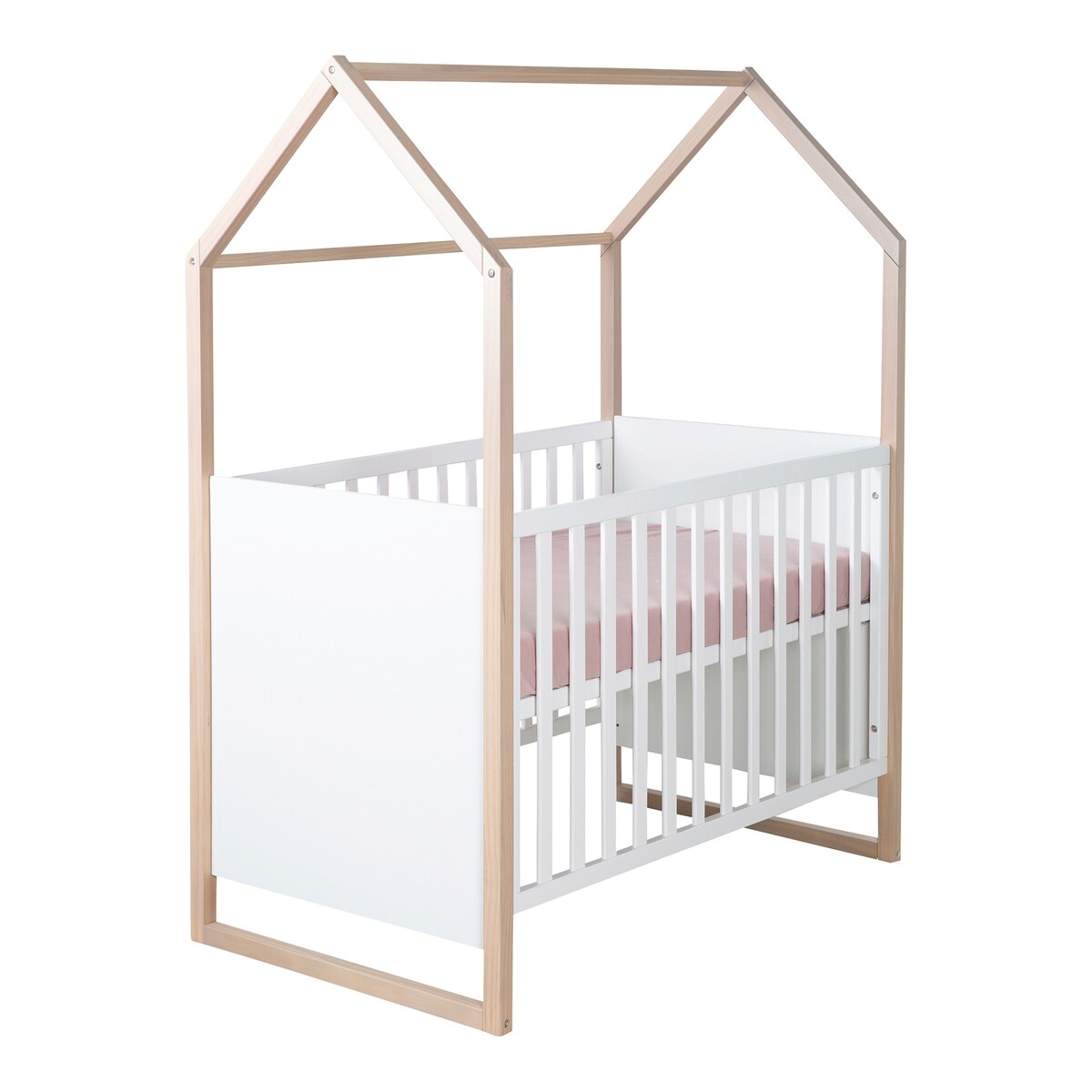 Husseng Cabane 60x120 cm med justerbar lattenrost forfra