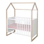 Husseng Cabane 60x120 cm med justerbar lattenrost bakside